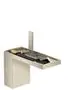 AXOR-HG-AXOR-MyEdition-Einhebel-Waschtischmischer-110-mit-Push-Open-Ablaufgarnitur-ohne-Platte-Brushed-Nickel-47032820 gallery number 1